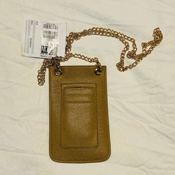 Embroidered Tiger Phone Pouch with Chain (Carmen Steffens made in Brazil) - Picture 2 of 2